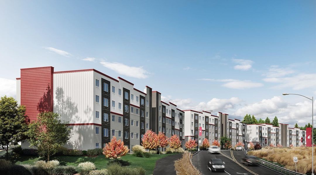 WSU x University Crossing \ud83e\udd1d The newest community just steps away from everywhere you would want to be\u2026 We're talking on-campus location, but off-campus vibes \ud83e\udd2a\r\nStick around. You're going to love it here.