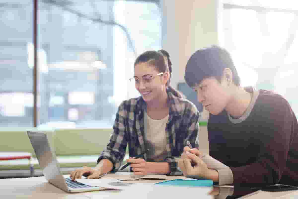 Two Students Studying at UC